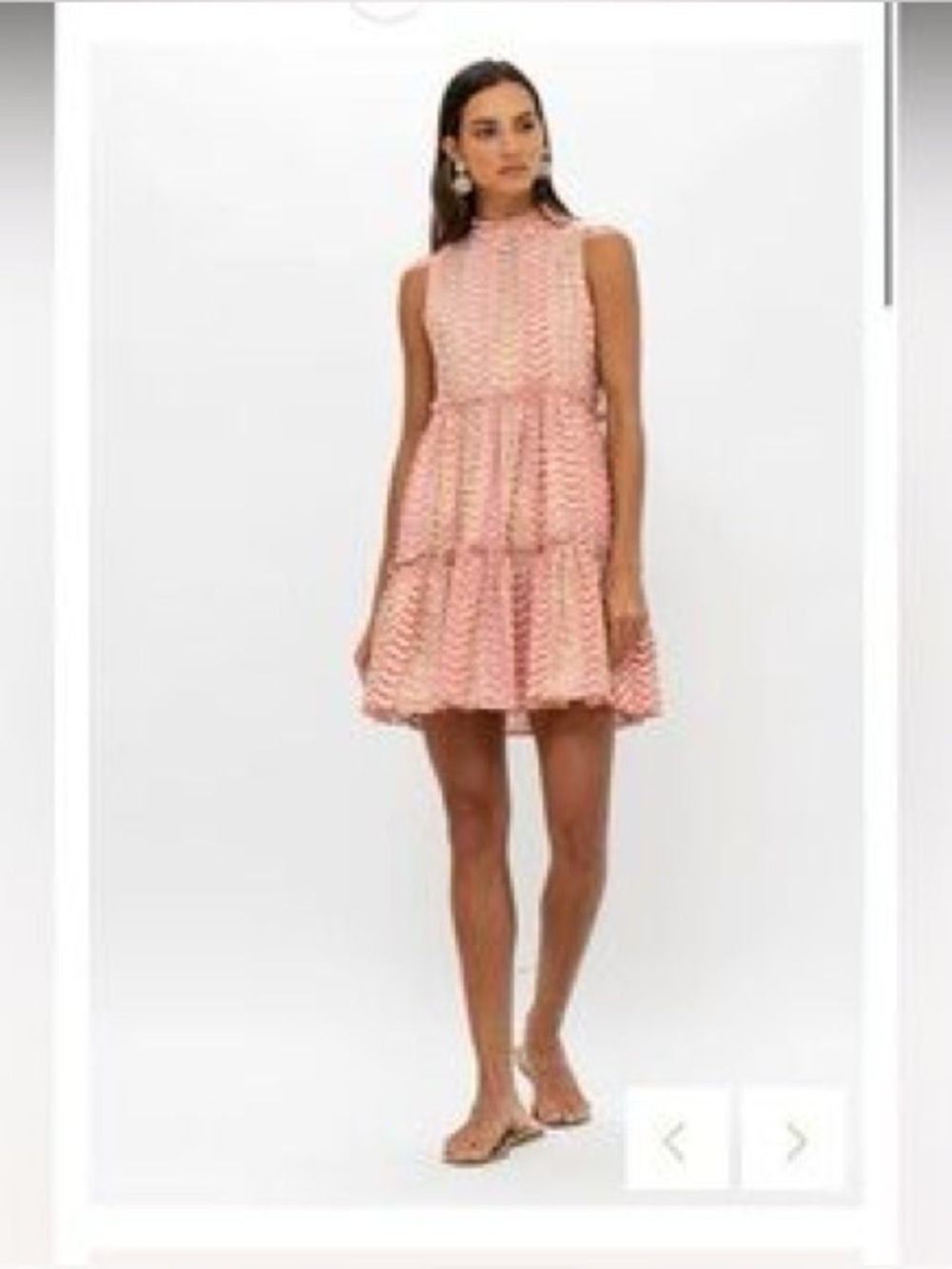 Oliphant Sonoma Ruffle Tiered Cotton Dress - XS